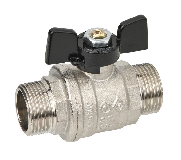 Кран шаровый Bugatti OREGON 327 1/2” HР/HР полнопроходной ручка-бабочка (3270022)