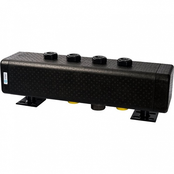 Стальной распределительный коллектор Stout 2 отопительных контура. В теплоизоляции DN 32  (18275)