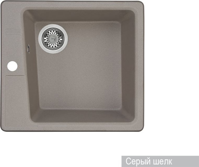 Кухонная мойка Aquaton Парма 1A713032PM250 серый шелк