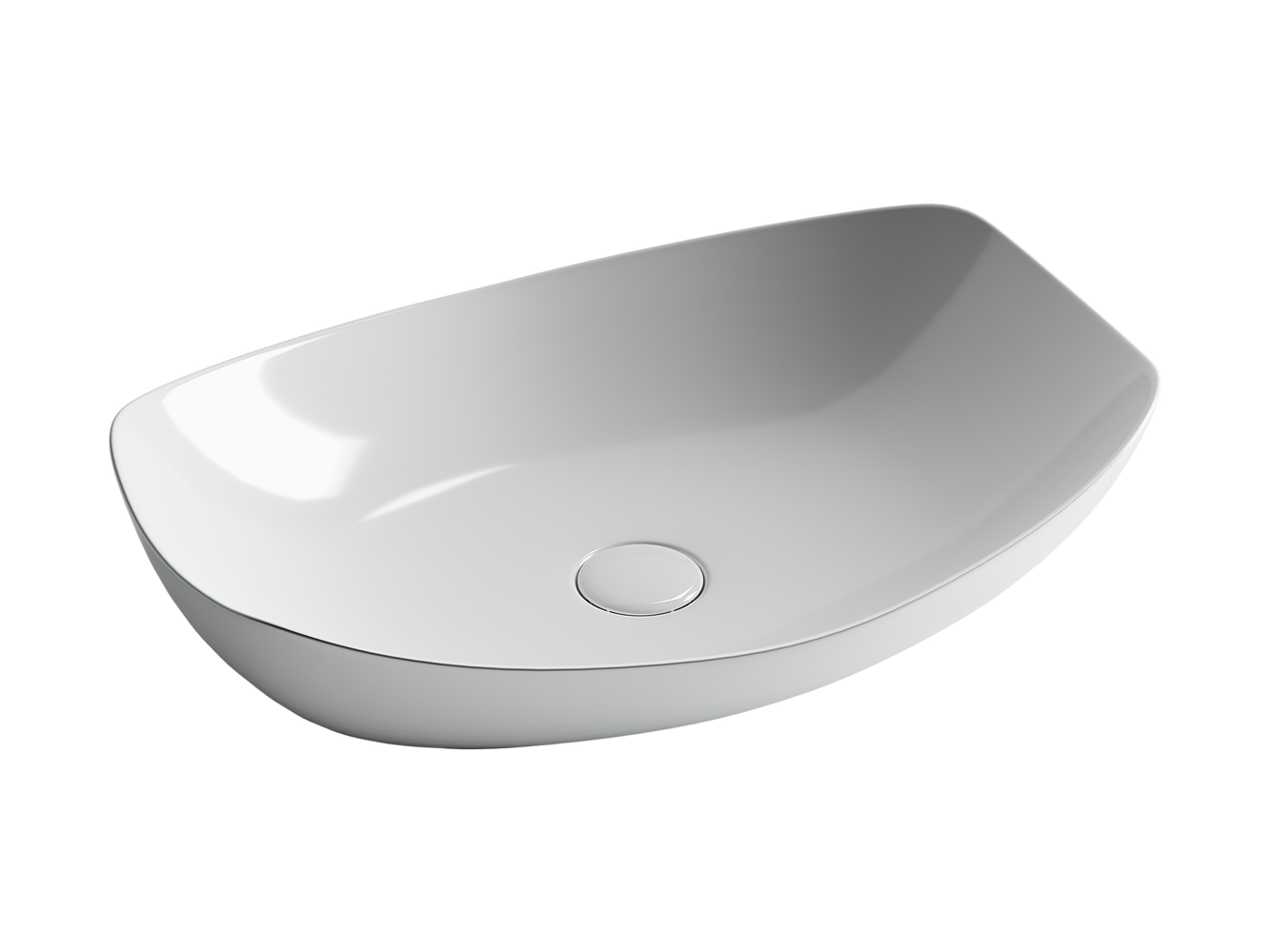 Накладные раковины CERAMICANOVA CN5016 Умывальник чаша накладная овальная Element 560*400*155мм