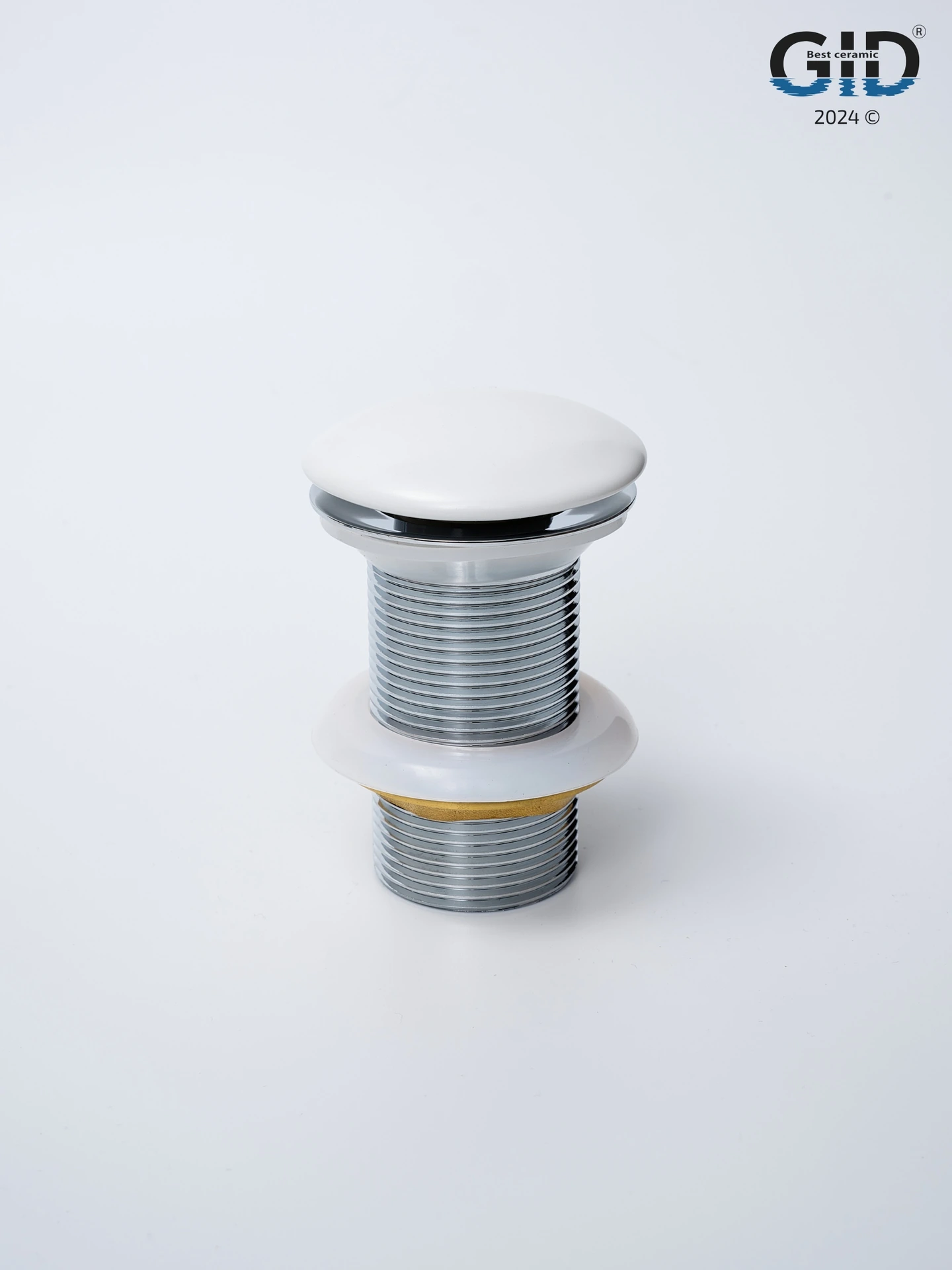 Донный клапан Gid без перелива Whm100 74403K белый матовый 7x7x10