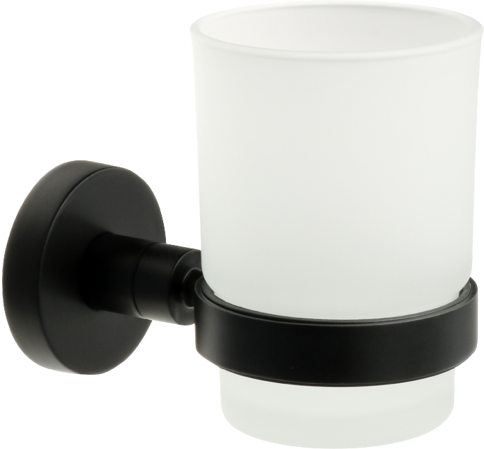 Подстаканник одинарный черный Fixsen Comfort  Black FX-86006