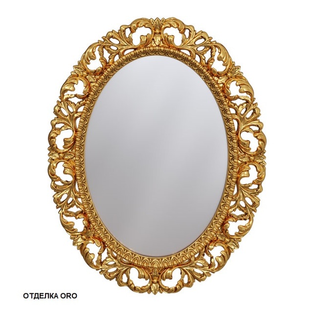 Зеркало овальное 75x95 Caprigo PL040-ORO золото