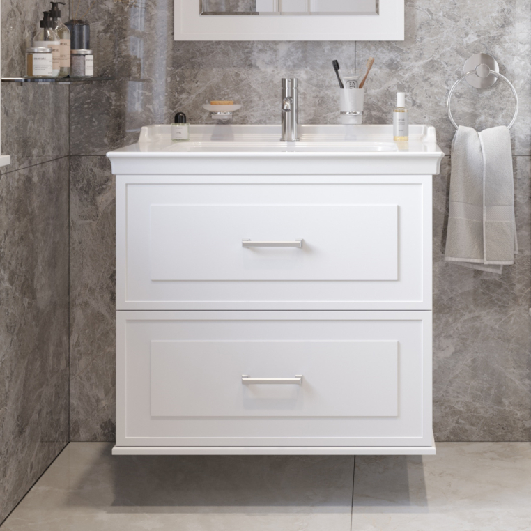 Тумба с раковиной Stworki Хадстен 80 белая