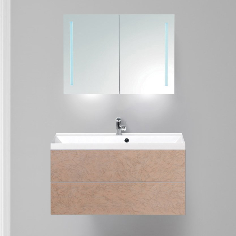 Комплект мебели BelBagno Regina 100 marmo rosa (REGINA-1000-2C-SO-MR-BLUM+BB1000/450-LV-MR-AST+SPC-2A-DL-BL-900)