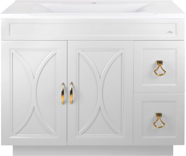 Тумба с раковиной Misty Амбра 80 2 двери, 2 ящика (П-Амб0080-011-2Я+5003800)