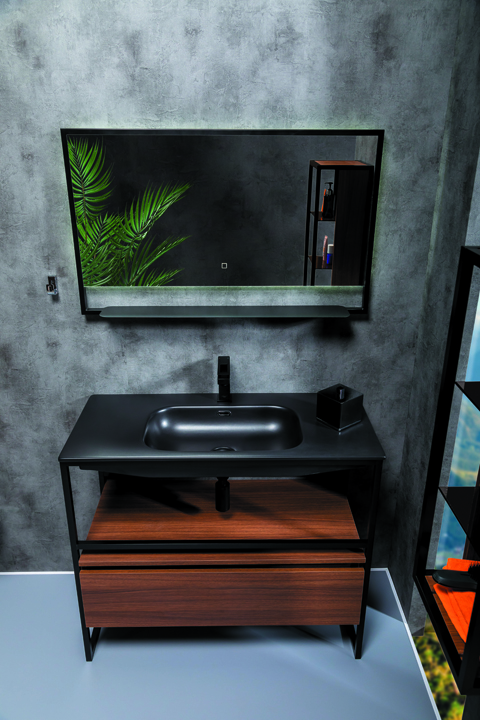 Ящик под консоль LOFT 100 dark wood, 1 полка