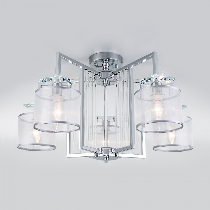 Люстра на штанге Eurosvet Fargo 60123/5 хром Smart