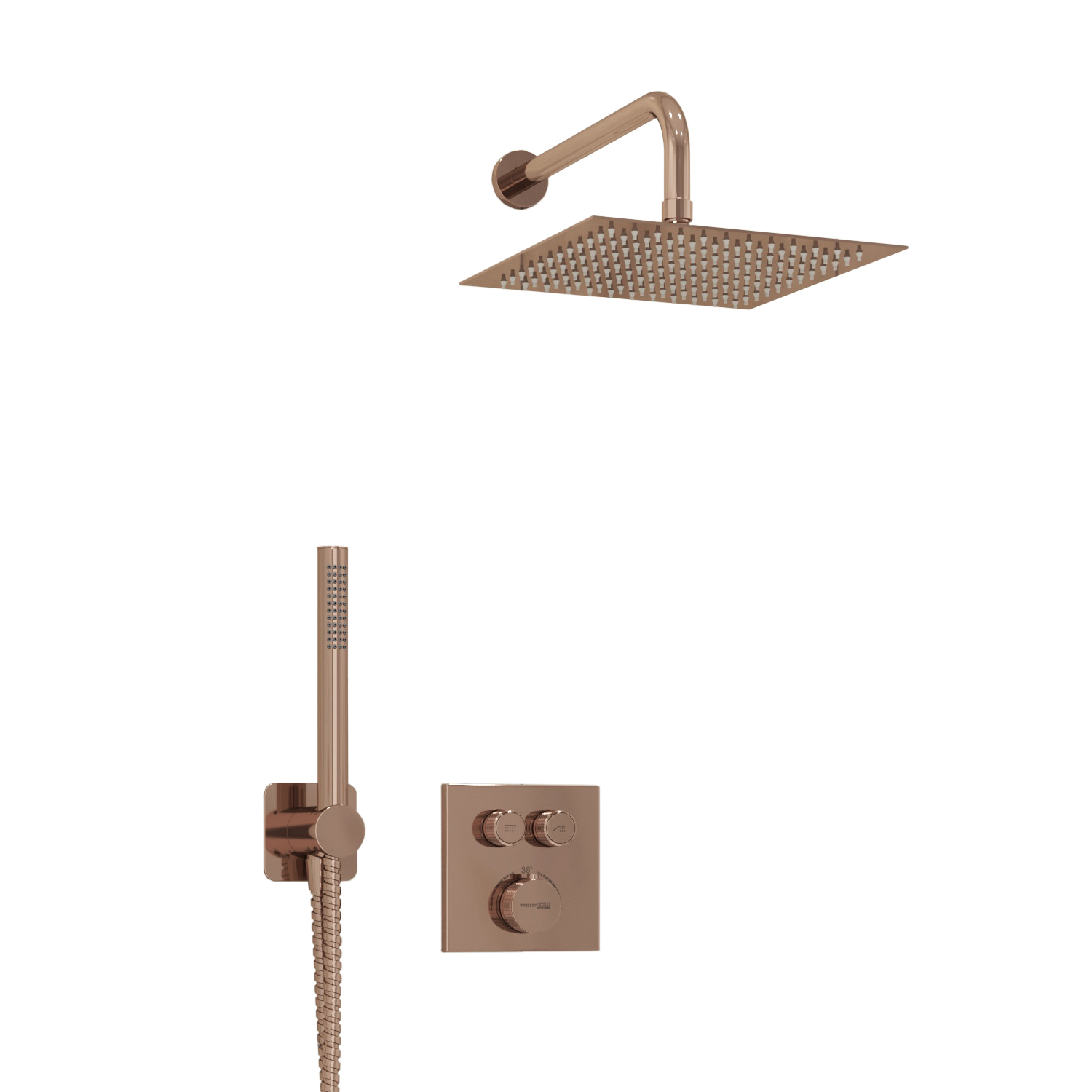 A7748.338.329.290.292.291 Thermo Встраиваемый комплект для душа с верхней душевой насадкой и лейкой