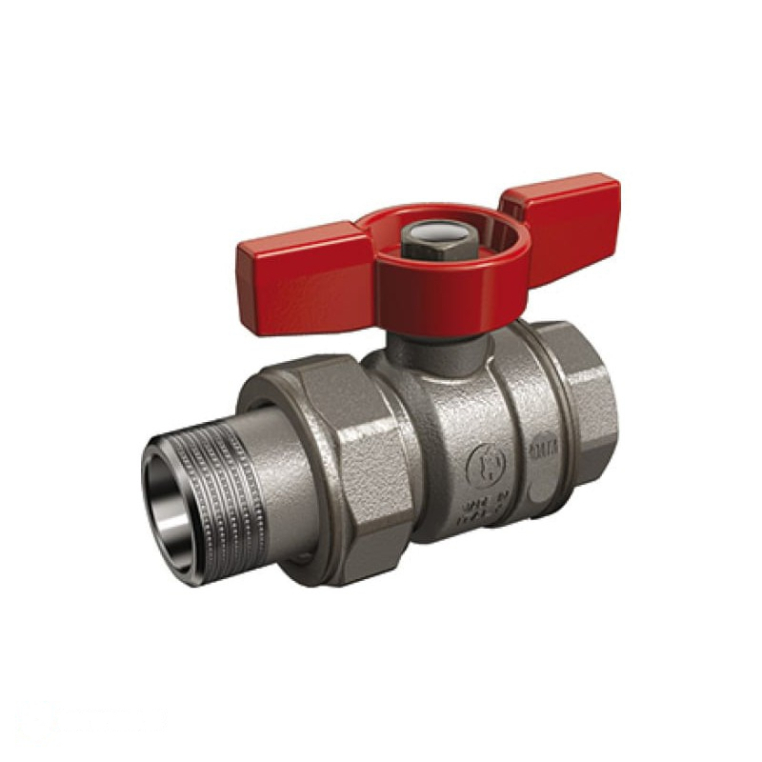 Кран шаровой Giacomini 1/2" НВ с отводом (бабочка) серия R859 R859X323 (R859X323)