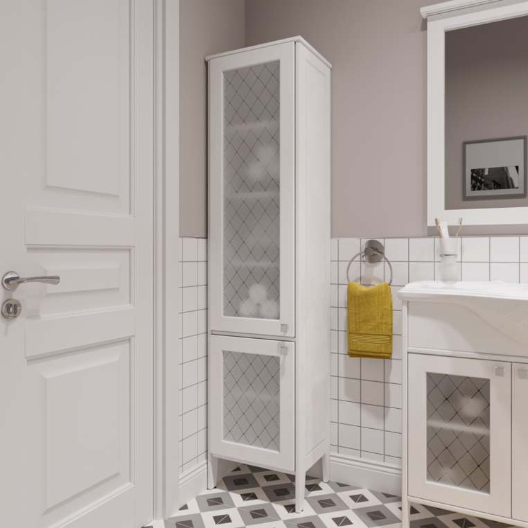 Шкаф-пенал Stworki Хельсингборг белый (С14265)