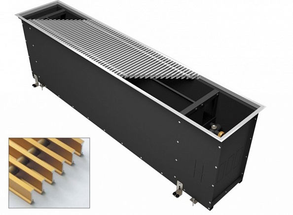 Встраиваемый в пол конвектор Varmann Ntherm Maxi 180x600x2000 мм (NMR 180.600.2000 RR U EV1)