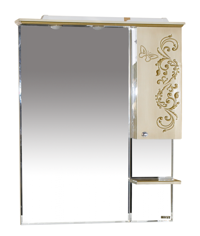 Зеркальный шкаф Misty Бабочка 90 Л-Баб04090-033СвП