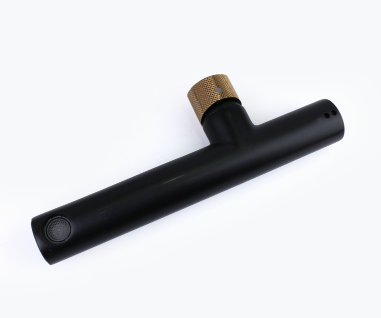 Смеситель настенный AVANGARDE черный, розовое золото (2021MH)