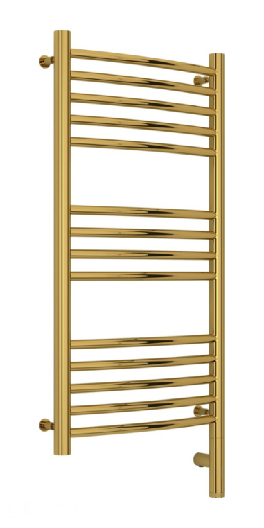 Электрический полотенцесушитель Сунержа Богема 3.0 выгнутая 800x400 МЭМ Пр. золото (03-5803-8040)