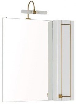 Зеркало-шкаф Aquanet Честер 75x85 00186090 белый/золото