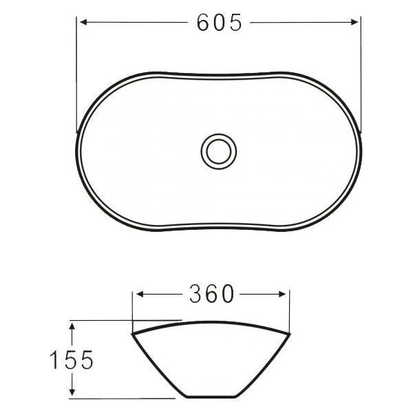 Раковина накладная BelBagno BB1404