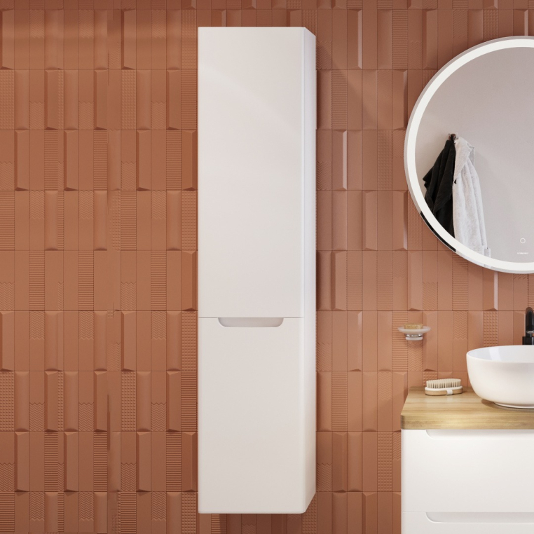 Шкаф-пенал Stworki Берген 150 белый (Бер.04.150/P/W)