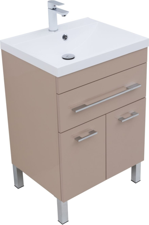 Тумба под раковину Aquanet Верона 60 капучино (1 ящик, 2 дверцы) 00304534