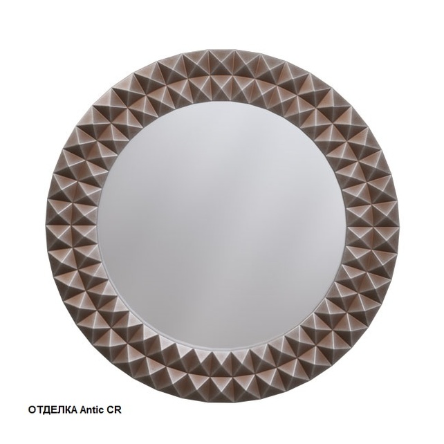 Зеркало круглое 80x80 Caprigo PL400-Antic CR античное серебро