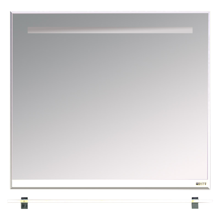 Зеркало Misty Джулия 85 с полочкой 8 мм белое White