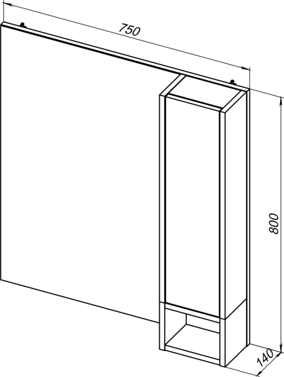Мебель для ванной Stworki Карлстад 75 дуб рустикальный, простоун беж, с раковиной BOCCHI Vessel черной