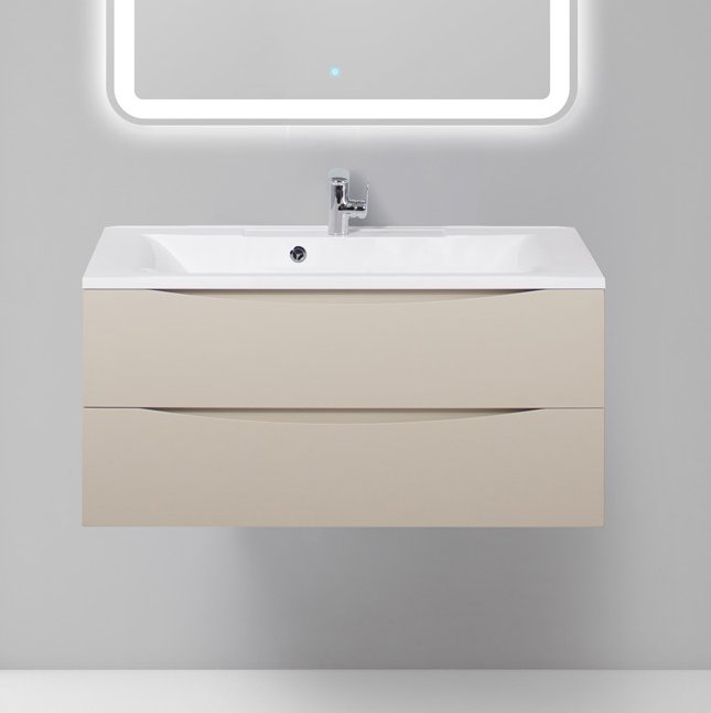 Тумба под раковину BelBagno Marino 100 crema opaco (MARINO-1000-2C-SO-CO-P)