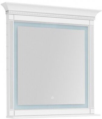 Зеркало Aquanet Селена 97x97 00201647 белый/серебро