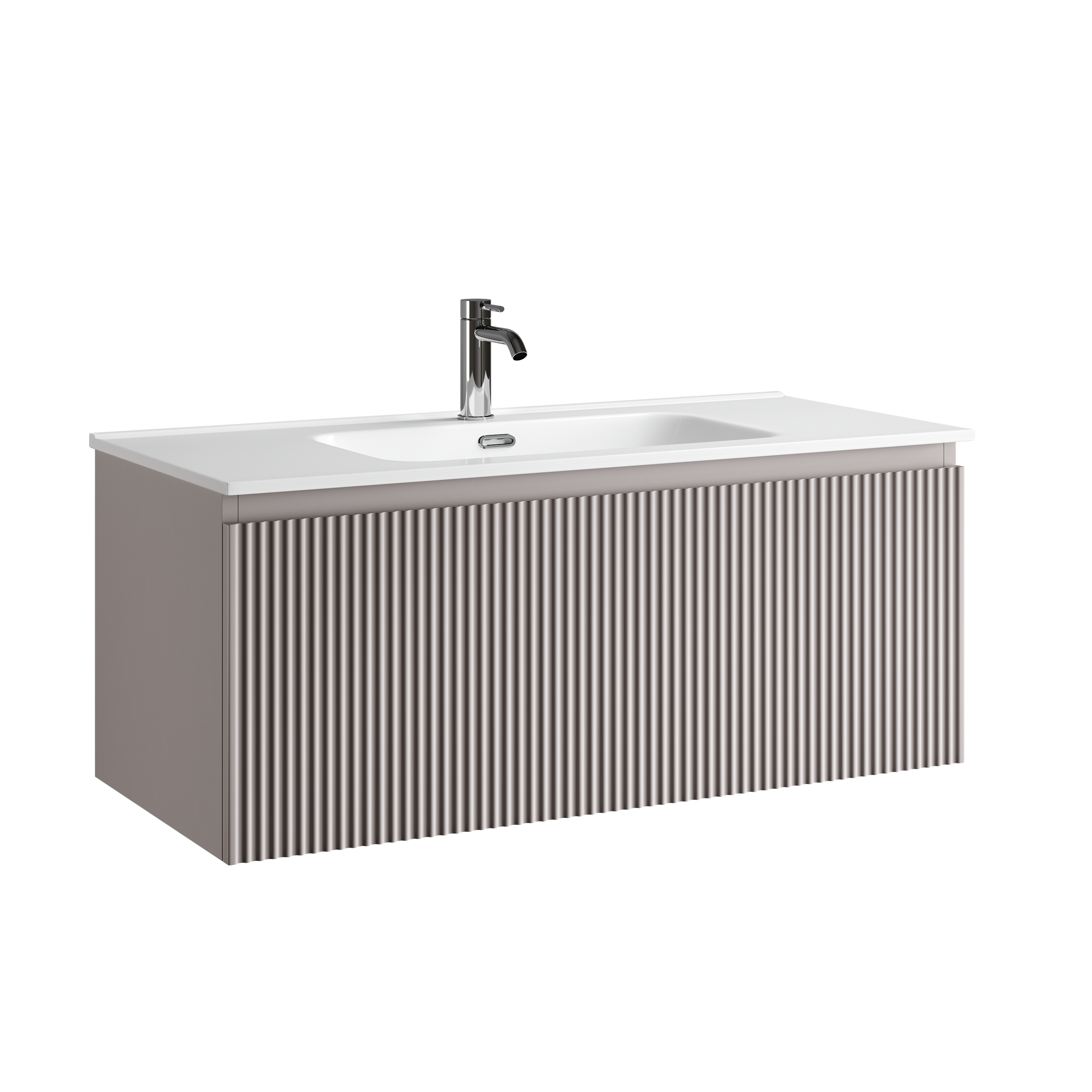 Тумба подвесная SANCOS Snob R 1.0 995х445х406, c одним ящиком оснащенным доводчиками, Doha Soft , арт.SNR1.0100SM