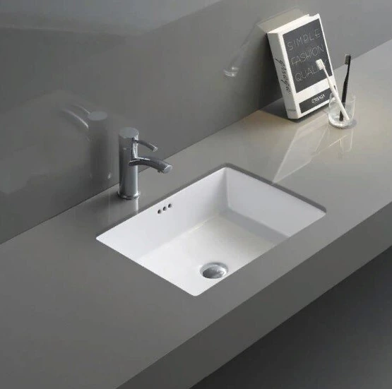 Раковина Gid Yj832 71152 встаиваемая снизу белая 50x40x18