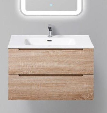 Тумба под раковину BelBagno Etna 80 см ETNA-800-2C-SO-WO-P Rovere Bianco