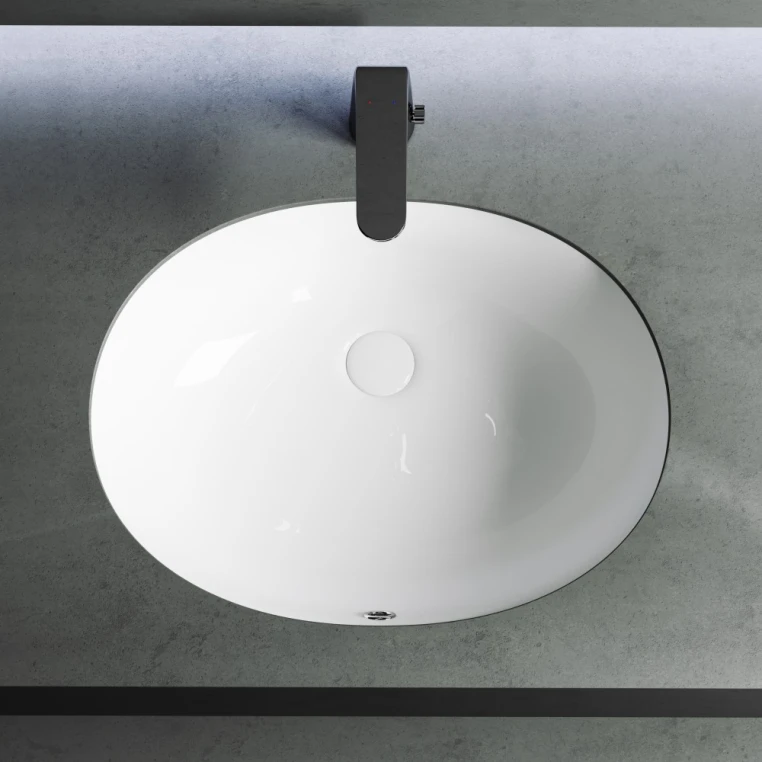 Раковина встраиваемая снизу под столешницу Ceramica Nova Element овальная CN6043