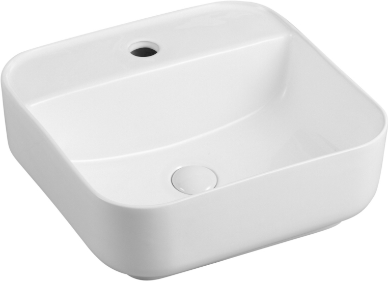 Мебель для ванной Stworki Эстерсунд 90 белая матовая, роверелла с отверстием под смеситель в столешнице