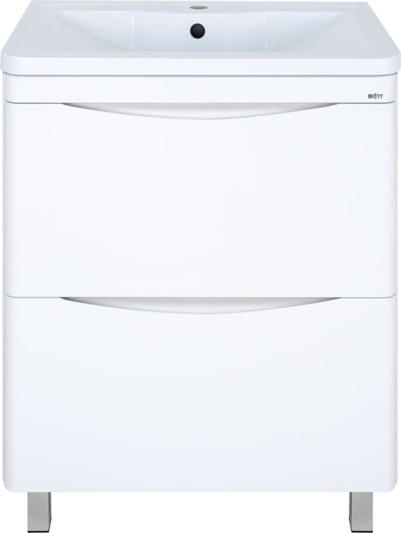 Тумба с раковиной Misty Атлантик 70 белая (П-Атл-01070-0112Я+4623723685666)