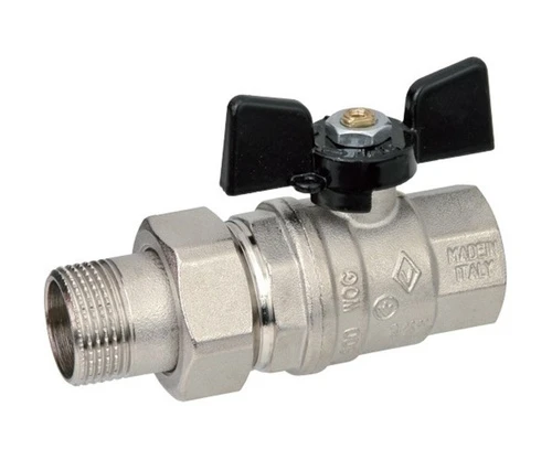 Кран шаровой Bugatti 3/4" с накидной гайкой (бабочка) серия Oregon 03220032 (03220032)