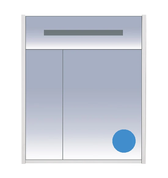 Зеркальный шкаф Misty Джулия 65 Л-Джу04065-1110