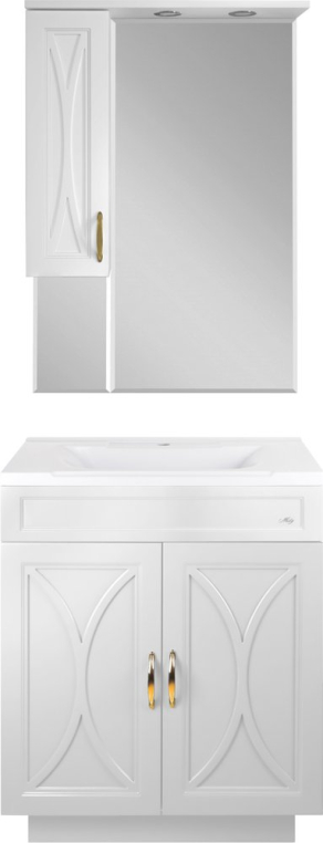 Комплект мебели Misty Амбра 65 2 двери (П-Амб0065-011ПР+5001650+П-Амб0265-0322ЯЛ)