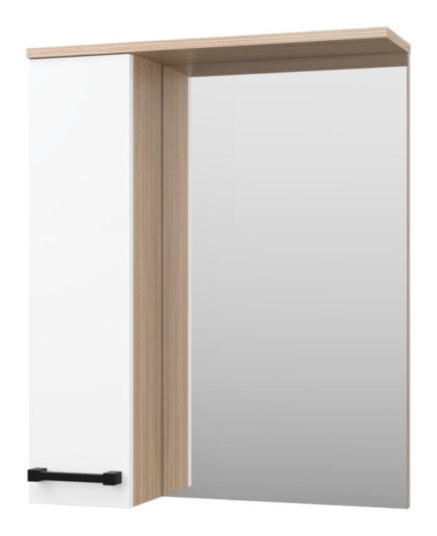 Зеркальный шкаф Misty Крафт 60 левый