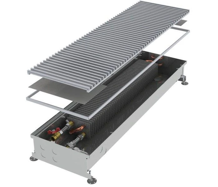 Конвектор встраиваемый в пол с принудительной конвекцией Бриз 120/260/1500 (Т-017563)