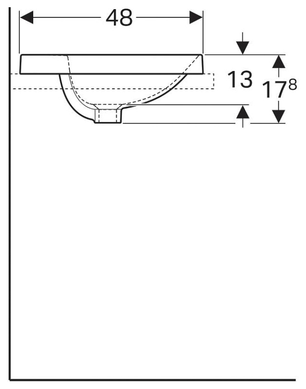 Раковина Geberit VariForm 60x48 500.726.01.2