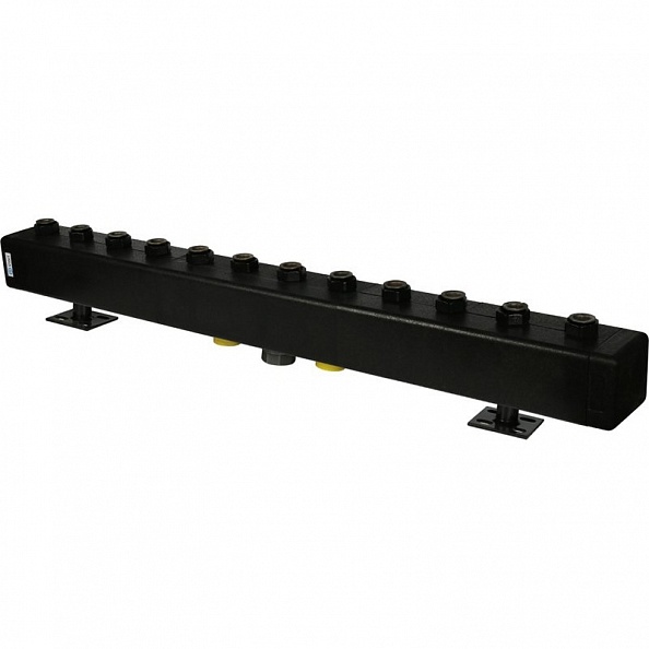 Стальной распределительный коллектор Stout 6 отопительных контура. В теплоизоляции DN 32  (18279)