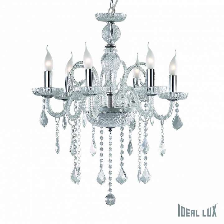 Подвесная люстра Ideal Lux Giudecca GIUDECCA SP6 TRASPARENTE