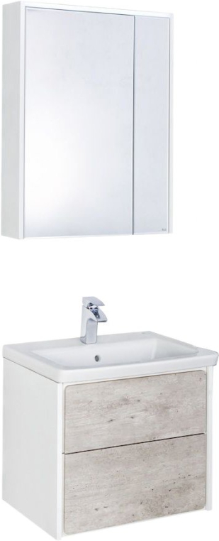 Комплект мебели Roca Ronda 60 белая, бетон (ZRU9303002+327472000+ZRU9303007)