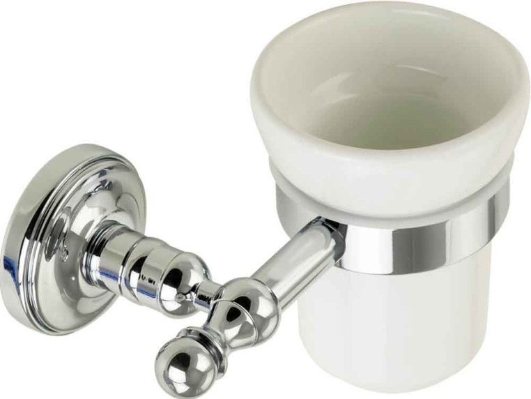 Cтакан настенный Migliore Mirella 17225 керамика/хром