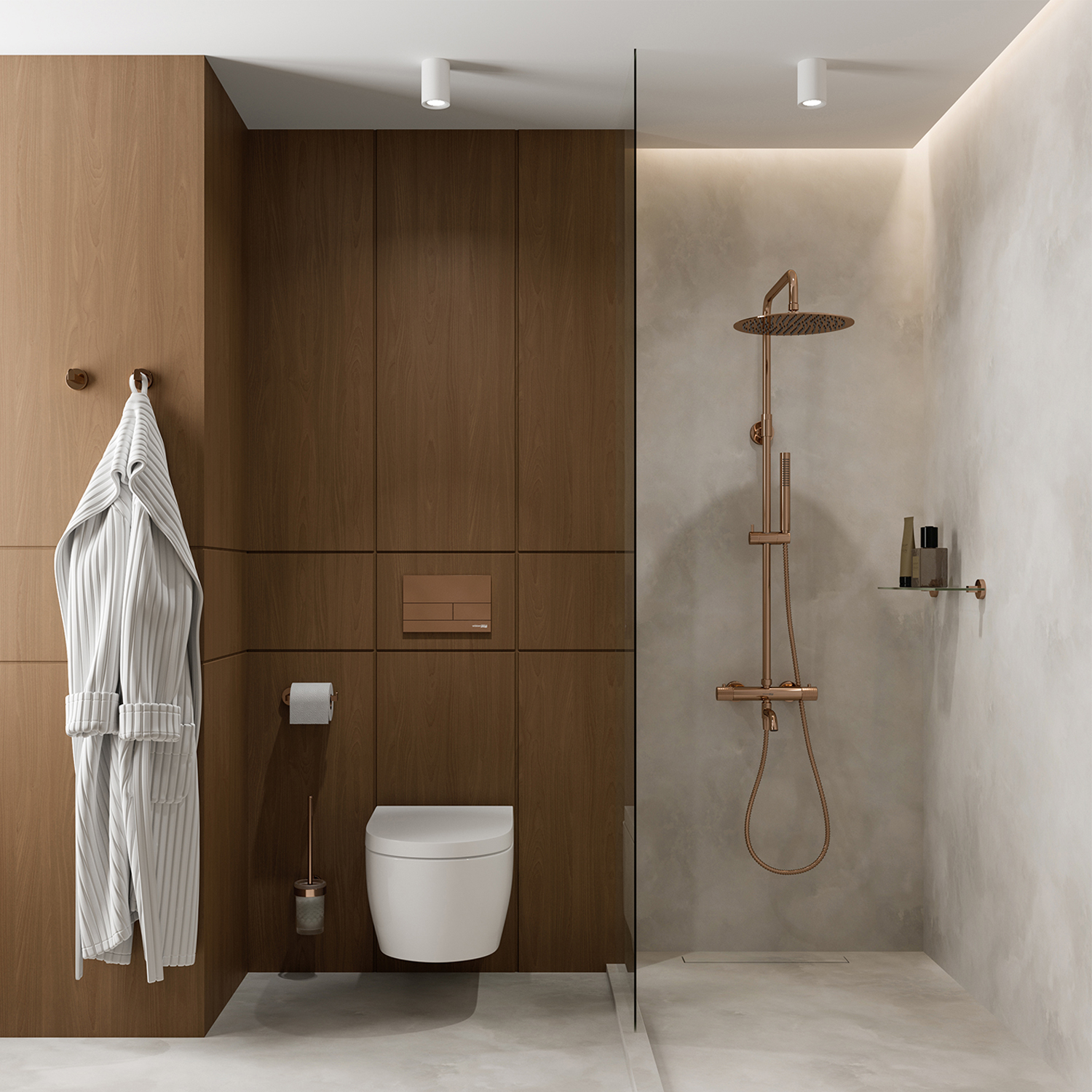 A18301 Thermo Душевой комплект с термостатическим смесителем