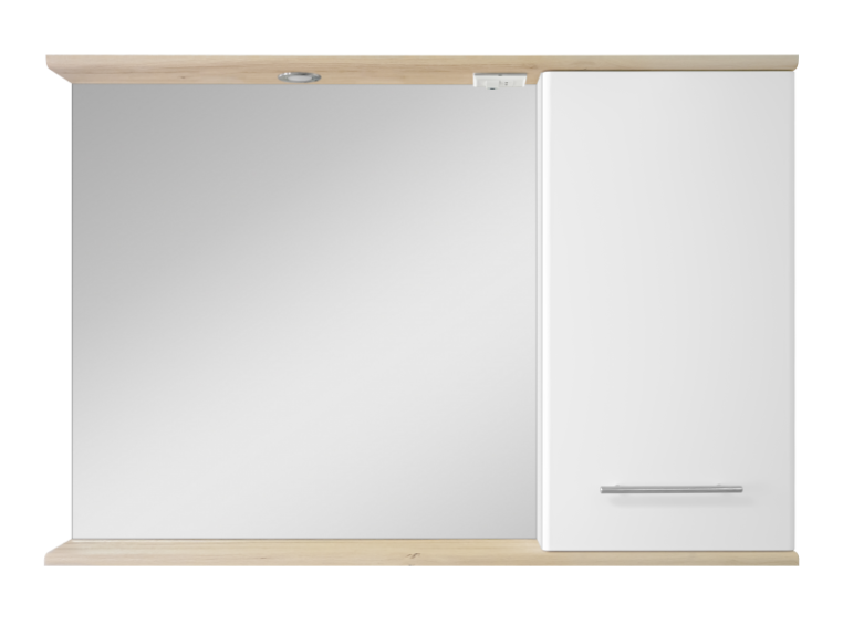 Зеркальный шкаф Misty Респект-120 Э-Рес02120-1П правый