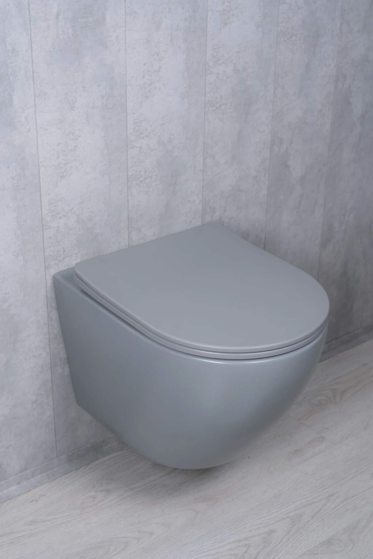 Унитаз подвесной Tornado Gid Tr2122TF-Lgm 62259Y серый матовый 49x36x36