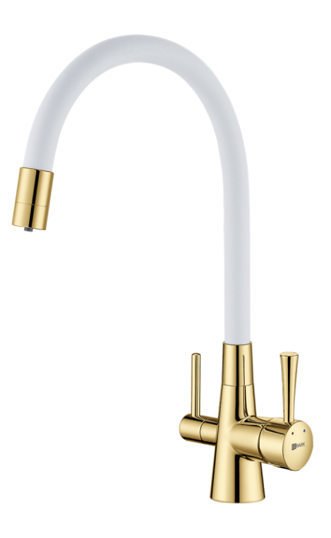 Смеситель для кухни LEMARK Comfort LM3075G-White с подключением к фильтру с питьевой водой