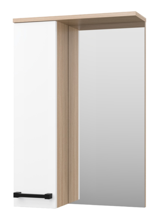 Зеркальный шкаф Misty Крафт 50 левый