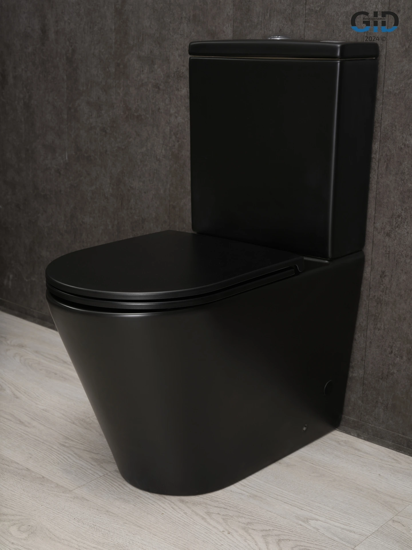 Унитаз напольный Gid Tn2189Bm 62248Y черный матовый 64.5x38.5x82.5